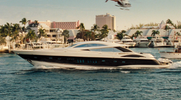 The Sunseeker Predator 108, cruising in the Bahamas.