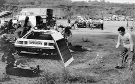 Filming the Lotus Turbo Esprit self-destruct scene (For Your Eyes Only) (2)