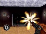 First Person Shooter mode in the Chateau level for cancelled Tomorrow Never Dies The Mission Continues beta game