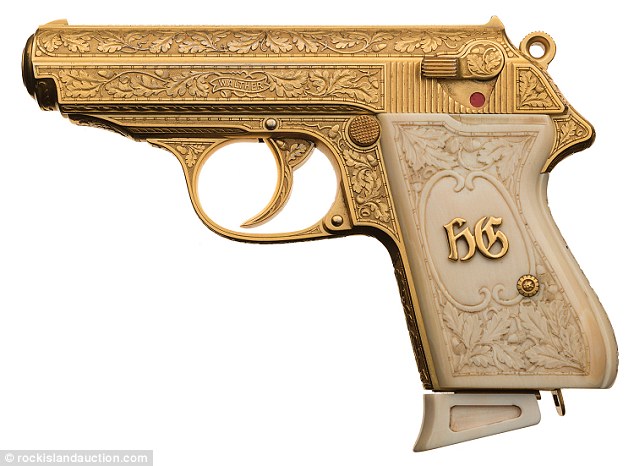 gaddafi gold pistol