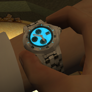 Generic laser wristwatch, as seen in the PC variant of Nightfire (2002).