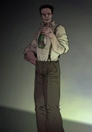 An official promotional illustration of Smiler by artist Kev Walker.