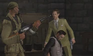003 after being shot by Diavolo, as seen in the Gamecube variant of Everything or Nothing.
