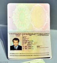 JamesBondDieAnotherDayFakePassport.jpg (87 kB) O passaporte falso de James Bond em Um novo dia para morrer.