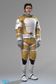 Jaws Moonraker spacesuit in 007 Legends