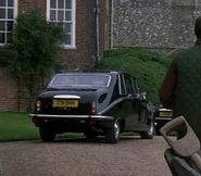 Rear view of the Daimler in 'The Living Daylights'.