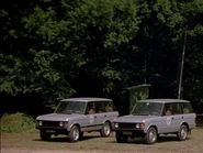 Both Range Rovers parked next to each other.