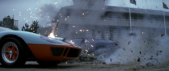 GT40 being shot at (Die Another Day)