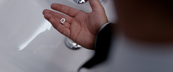 A Quantum pin, as seen in Quantum of Solace (2008).