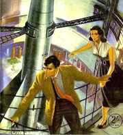 James Bond et Gala s'échappant