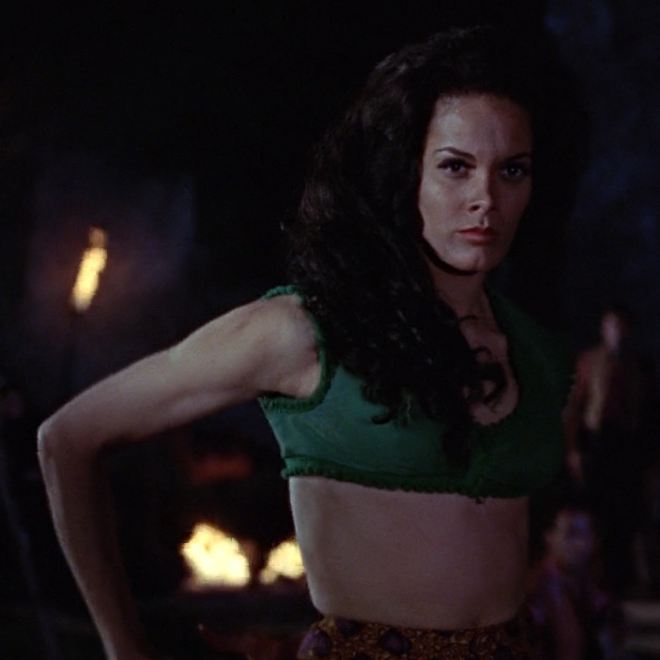 Martine Beswick.