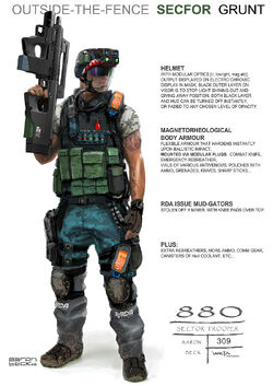 An RDA SecOps soldier