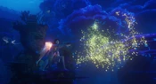 Kiri controlling squid lanterns.