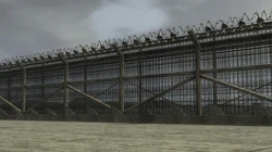 A security fence as they appear in 