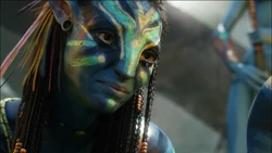 Neytiri weeping for Tsu'tey as he dies.