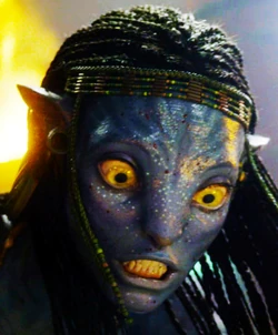 An enraged and insane Neytiri killing humans.