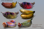 Banana-Like Pandoran Fruits Concept-art