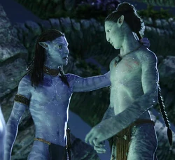 Neteyam with Aonung.