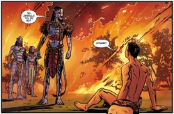 Eytukan appears to Jake within Eywa, telling him he does not deserve to die.