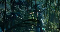 Neytiri pregnant with Neteyam.