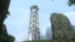 A communication tower as they appear in Avatar: The Game