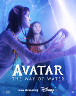 The Way of Water Now Streaming Disney+ Poster