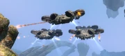 Drachen attackieren die Verbindungskammer