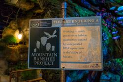 Mountain Banshee Project Sign