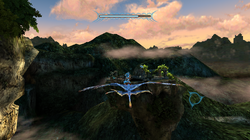 One of the banshee flying levels similar to the Gummi Ship in Kingdom Hearts II.