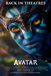 Avatar Back in Theaters poster