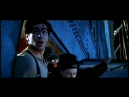 Fabrizio trying to escape the sinking ship.