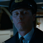 Lightoller is seen talking to Captain Smith during his watch on the bridge