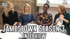 Naomi Battrick, Niamh Walsh, Abiola Ogunbiyi & Claire Cox on Jamestown Season 3-1559512088