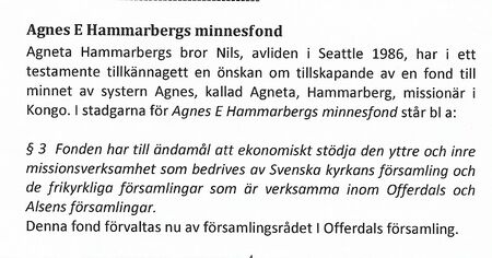 Agnetas fond