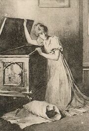 Catherine opening chest