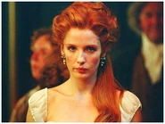 Kelly Reilly as Caroline Bingley in the 2005 movie