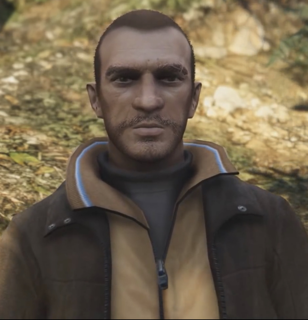 GTA IV Niko Bellic Brown Bomber Jacket