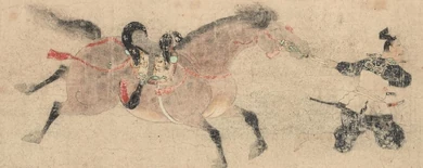 馬を曳く岩松満純