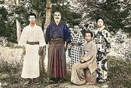 Muneo, Toshizo, Akira, Kiwa, and Fukiko Ifukube in Otofuke. August 1927