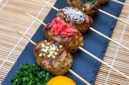 Tsukune meatballs