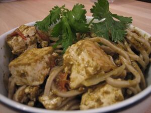 Soba noodles tofu