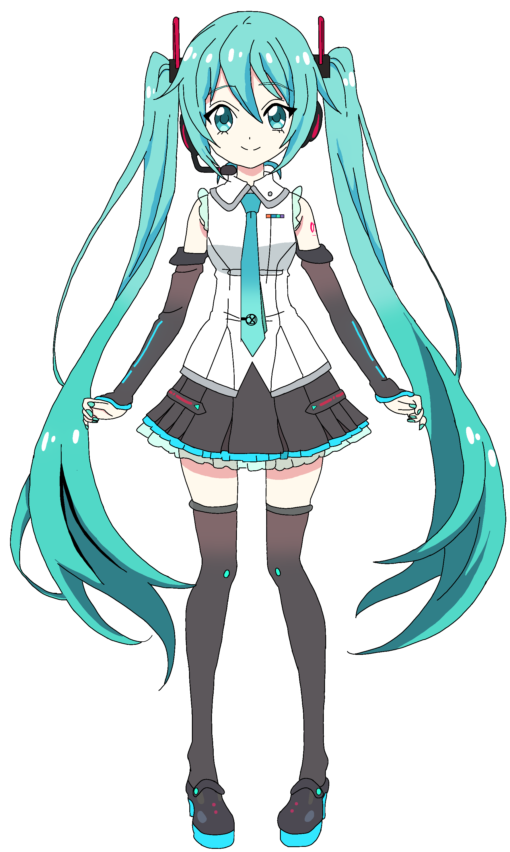 Anime Hatsune Miku Vocaloid Hatsune Miku Cosplay Costume Uniform Dress  Party | eBay