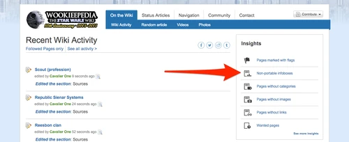 Insights entry point