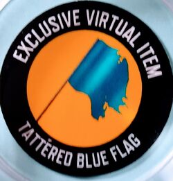 Roblox Toy Code - Tattered Blue Flag (Celebrity series 9)