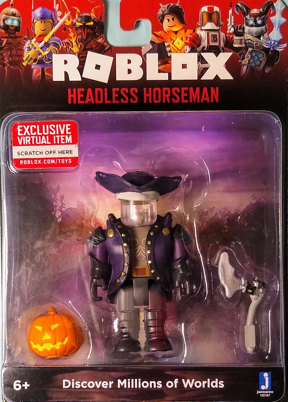 Roblox Headless Horseman Action Figure with Exclusive Virtual Item Game Code  681326107477