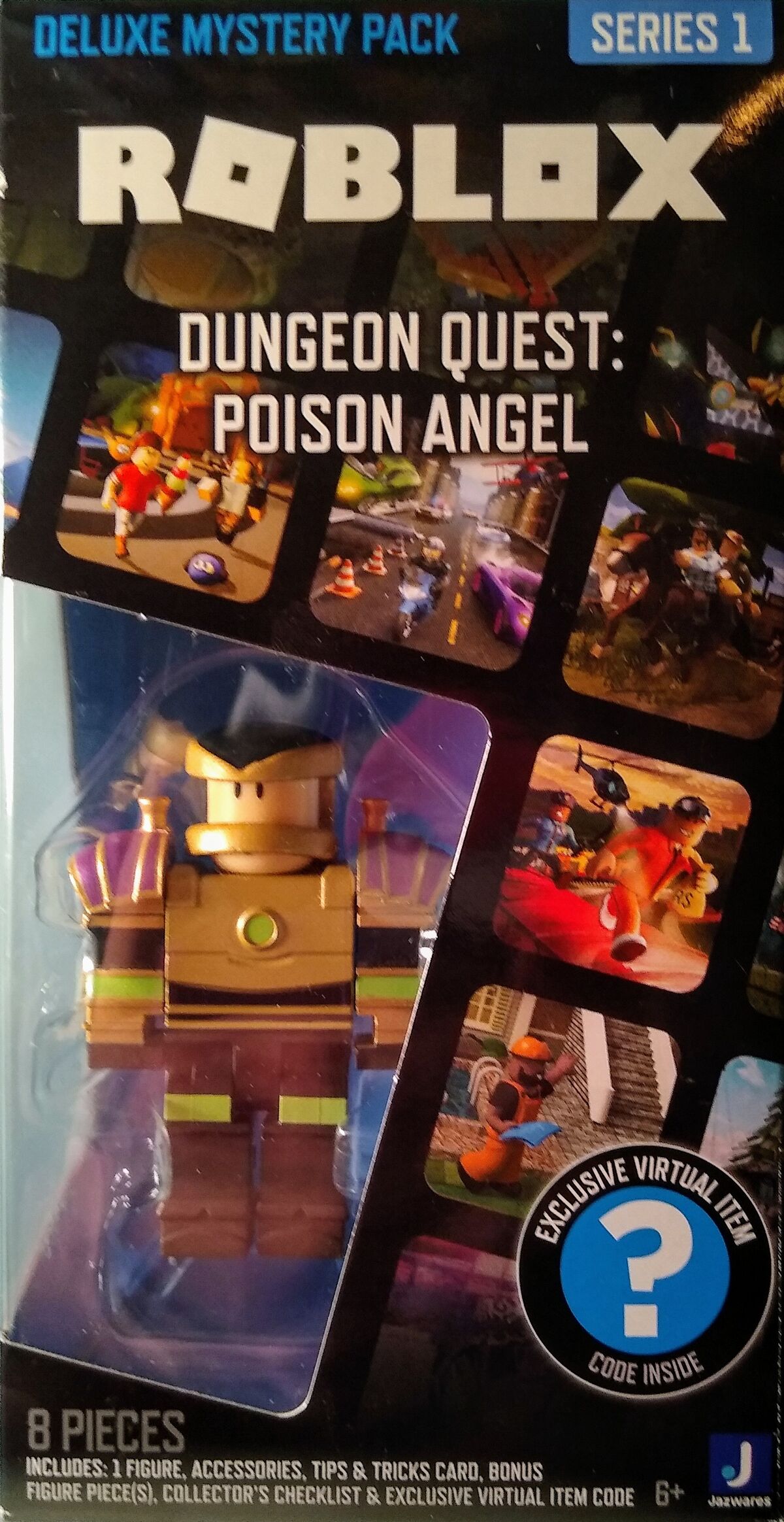 Roblox Deluxe Mystery Pack Code Series 3 JAILBREAK THE GOLDEN COLLECTOR W/  CODE