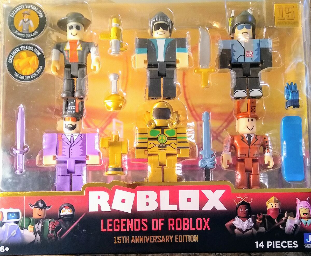 Jazwares Legends of Roblox 15th Anniversary, 6 Action Figure Pack *2 ITEM  CODES*