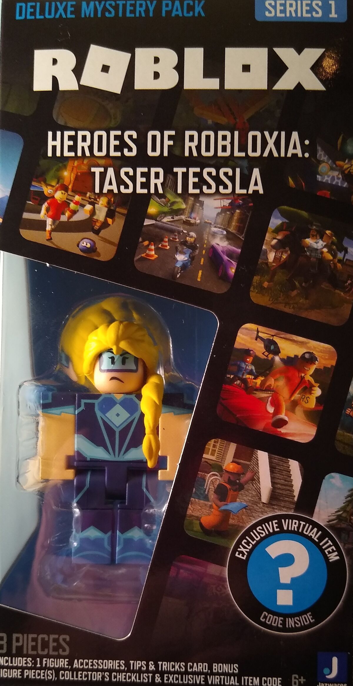 Mini Figuras Colecionáveis - Roblox - Deluxe - Taser Tessla - Surpresa -  Sunny