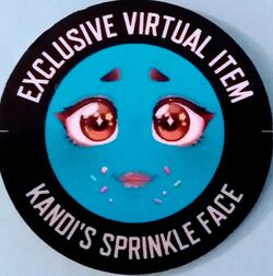 Roblox Toy Code Series 3 Star Sorority Kandi's Sprinkle Face Sent