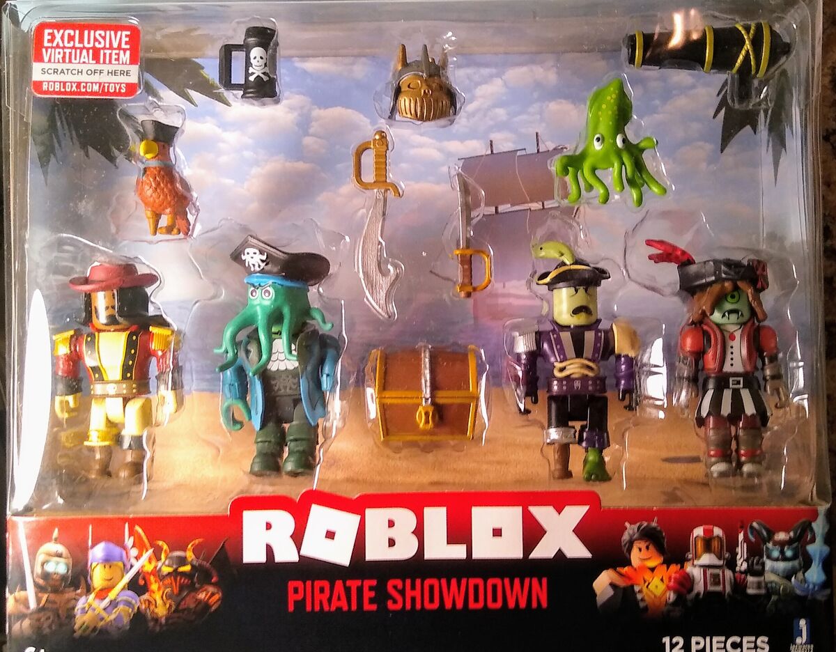 12 Pc. Roblox Pirate Showdown Action Figures & Accessories, Jazwares NO  Codes
